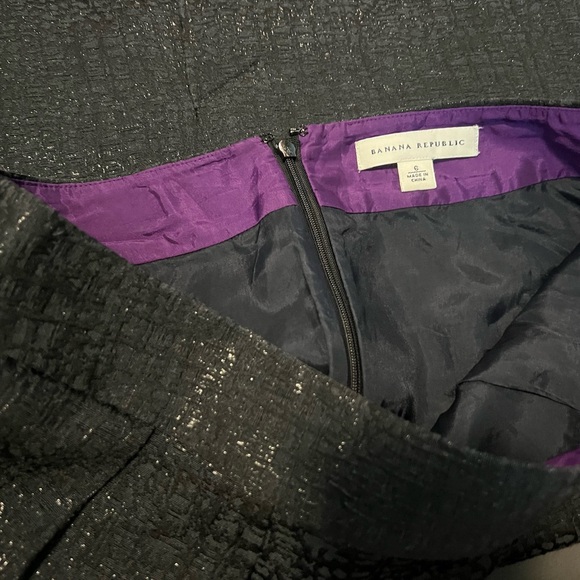 Banana Republic pencil, straight skirt, black textured women’s size 6 - Picture 5 of 5